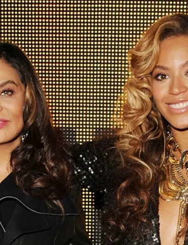 Tina Knowles and Beyoncé